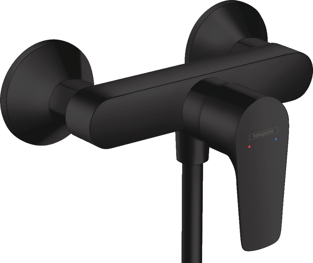 HANSGROHE Talis E Einhebel-Brausemischer Aufputz #71760670 - Mattschwarz