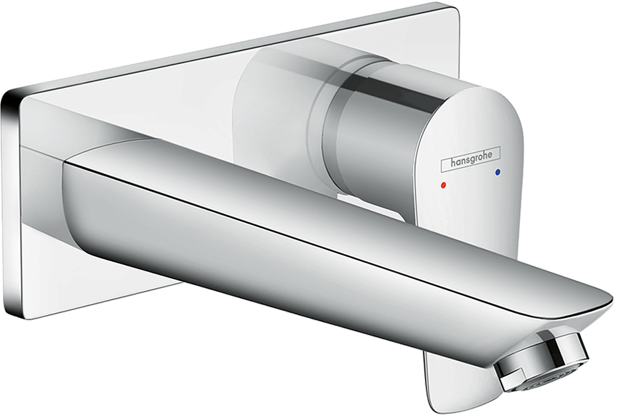 HANSGROHE Talis E Einhebel-Waschtischmischer Unterputz für Wandmontage mit Auslauf 16,5 cm #71732000 - Chrom