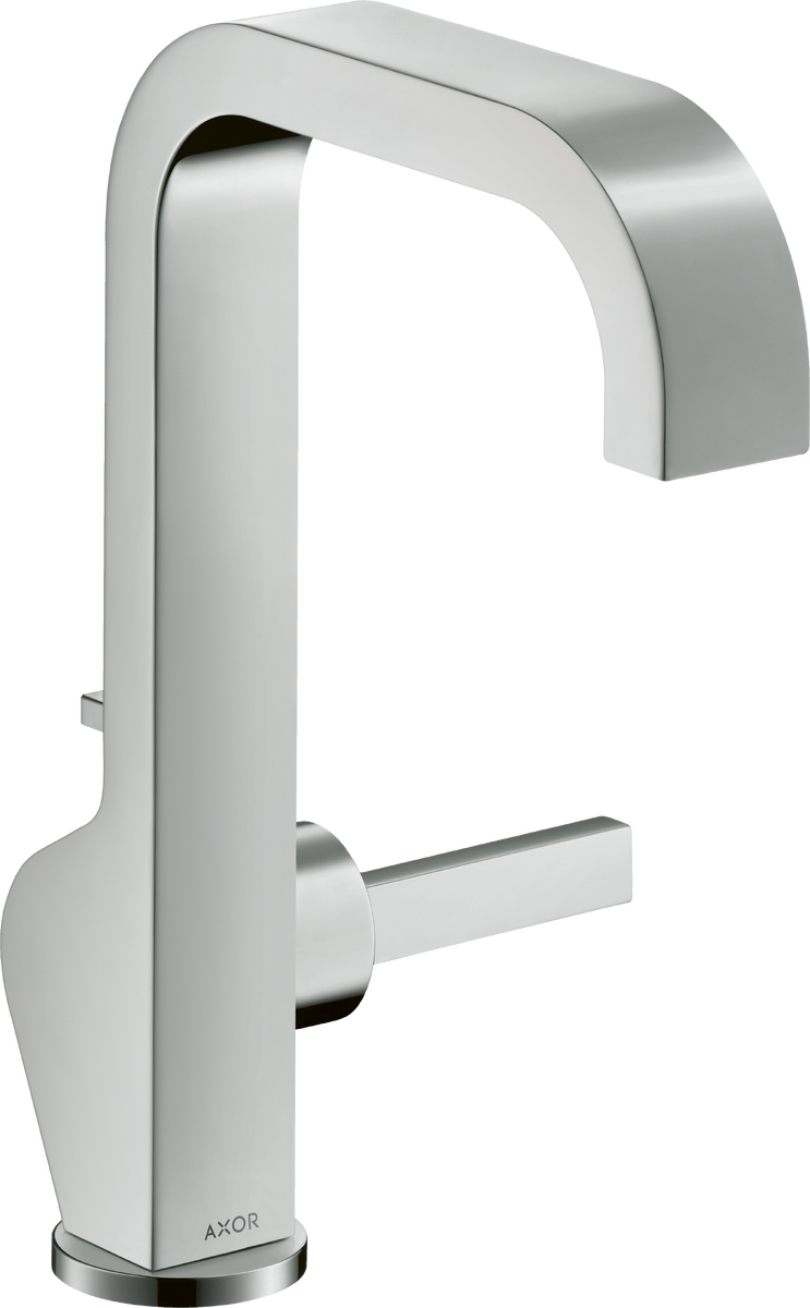 HANSGROHE AXOR Citterio Einhebel-Waschtischmischer 190 mit Pingriff und Zugstangen-Ablaufgarnitur #39034000 - Chrom