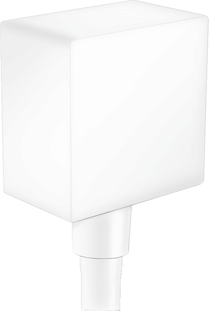 HANSGROHE FixFit Wandanschluss Square mit Rückflussverhinderer #26455700 - Mattweiß