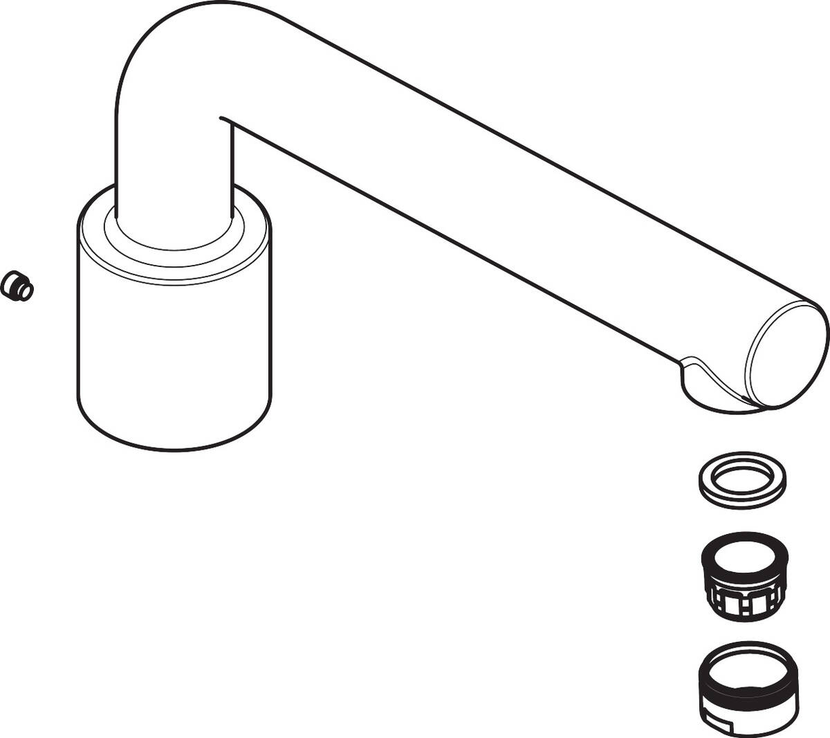 HANSGROHE Auslauf kpl. #92784000 - Chrom