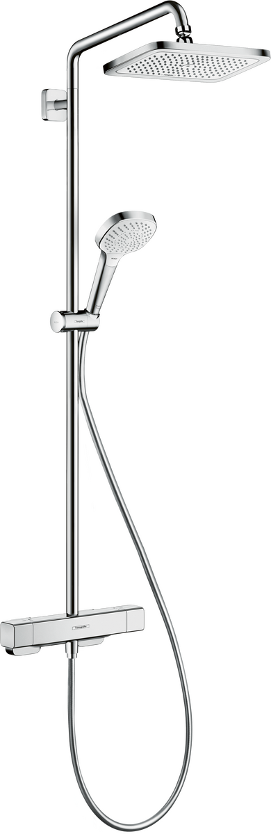 HANSGROHE Croma E Showerpipe 280 1jet mit Thermostat Ecostat E #27630000 - Chrom