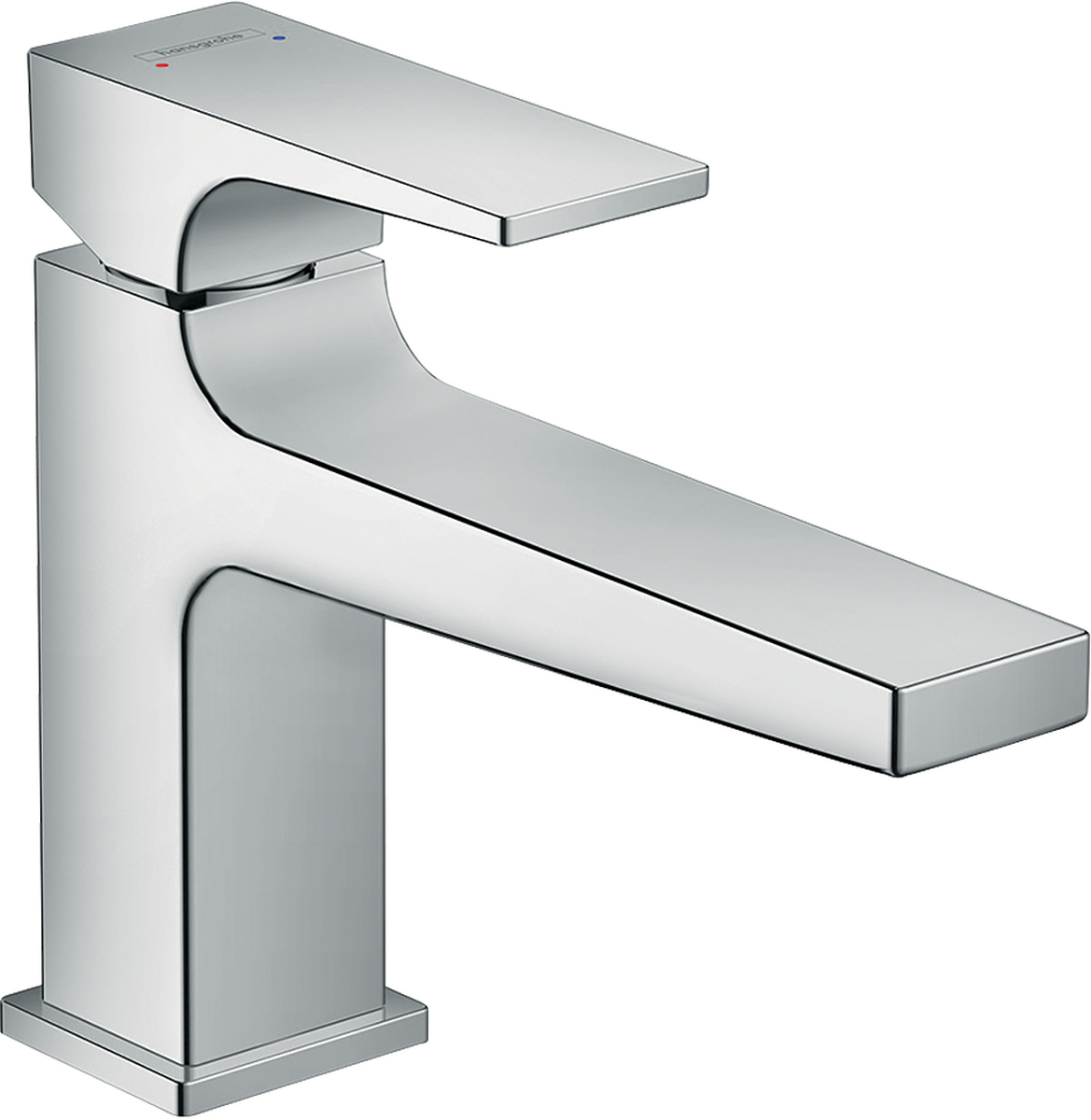 HANSGROHE Metropol Einhebel-Waschtischmischer 100 mit Hebelgriff und Push-Open Ablaufgarnitur #32502000 - Chrom