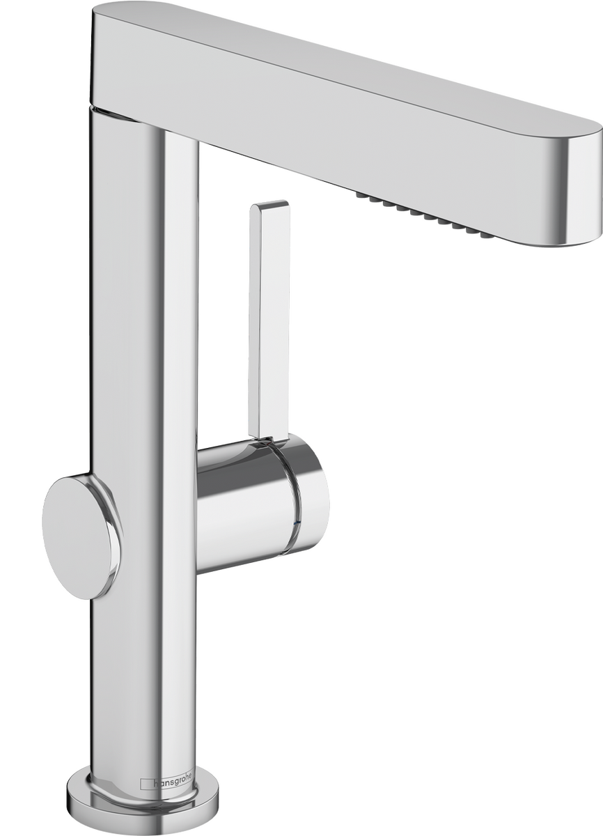 HANSGROHE Finoris Einhebel-Waschtischmischer 230 mit Ausziehbrause, 2jet und Push-Open Ablaufgarnitur #76063000 - Chrom