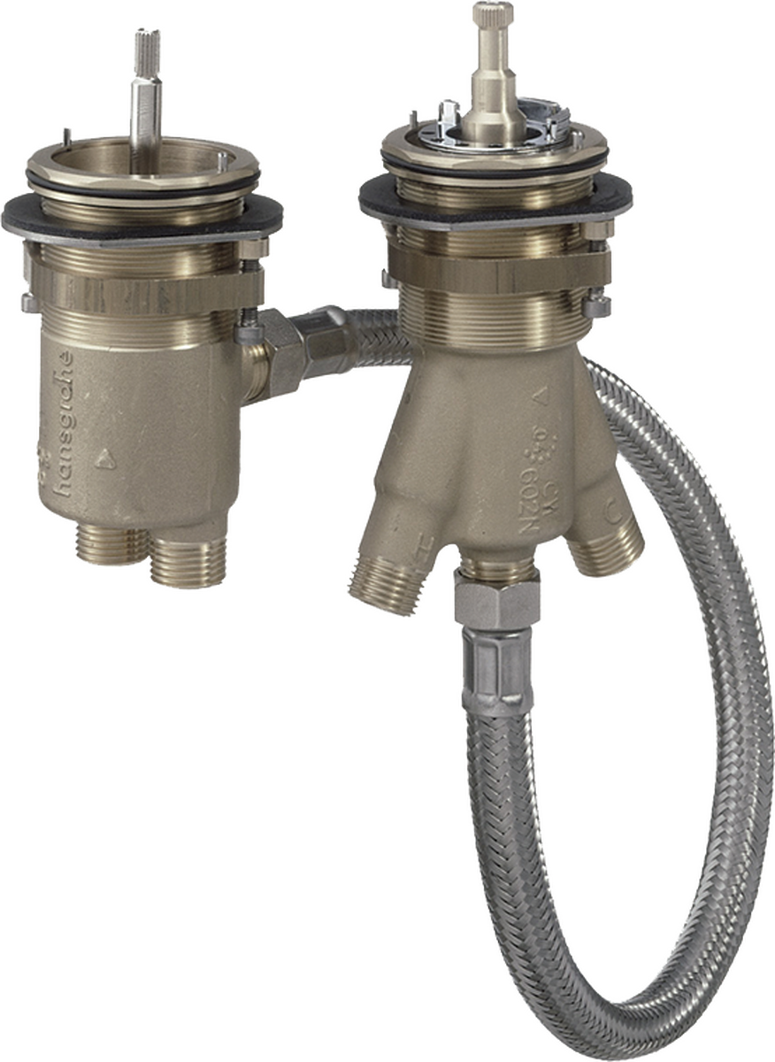 HANSGROHE Grundkörper für 2-Loch Wannenrandarmatur mit Thermostat #15486180
