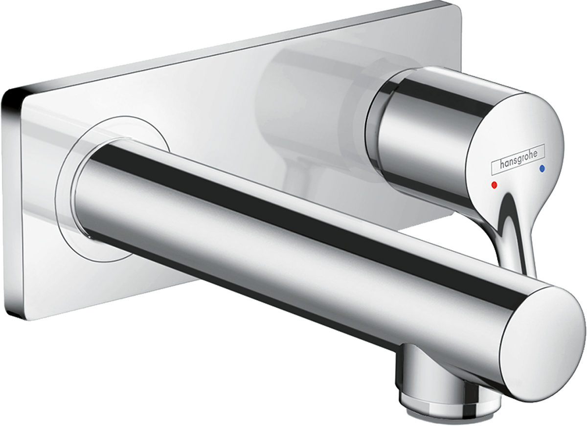 HANSGROHE Talis S Einhebel-Waschtischmischer Unterputz für Wandmontage mit Auslauf 16,5 cm #72110000 - Chrom