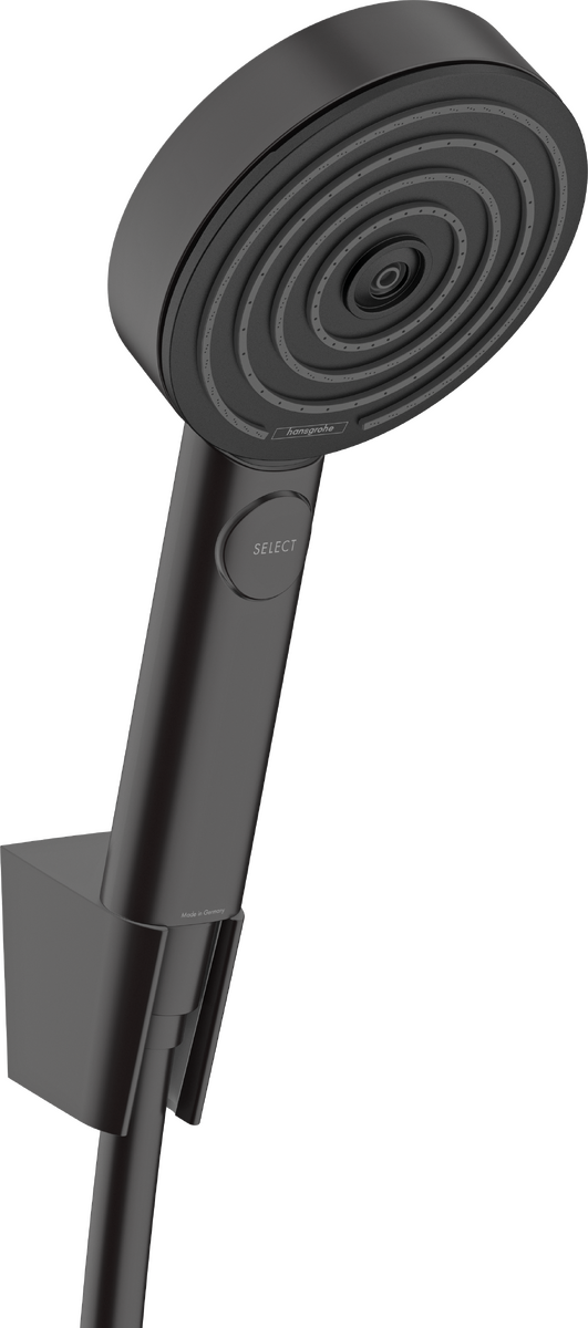 HANSGROHE Pulsify Select S Brausehalterset 105 3jet Relaxation mit Brauseschlauch 125 cm #24302670 - Mattschwarz