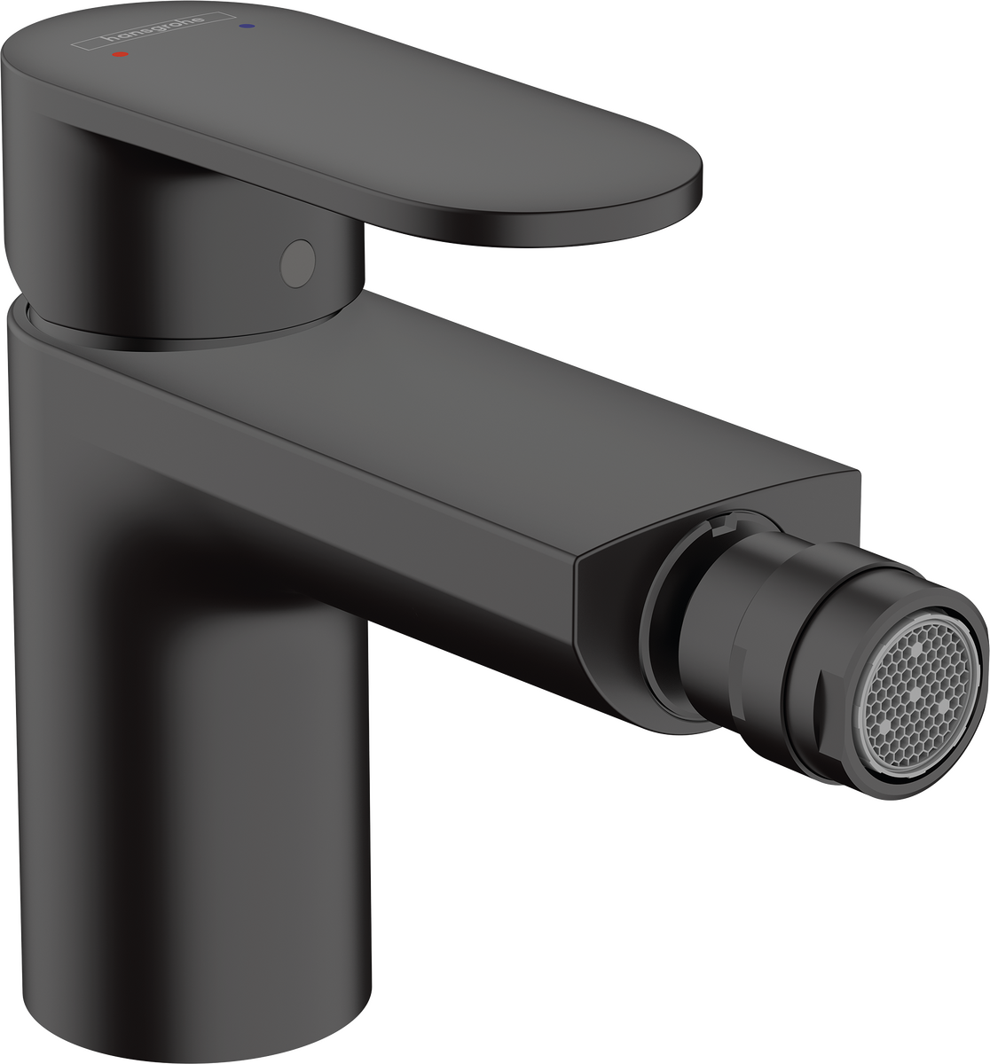 HANSGROHE Vernis Blend Einhebel-Bidetmischer mit Zugstangen-Ablaufgarnitur #71210670 - Mattschwarz