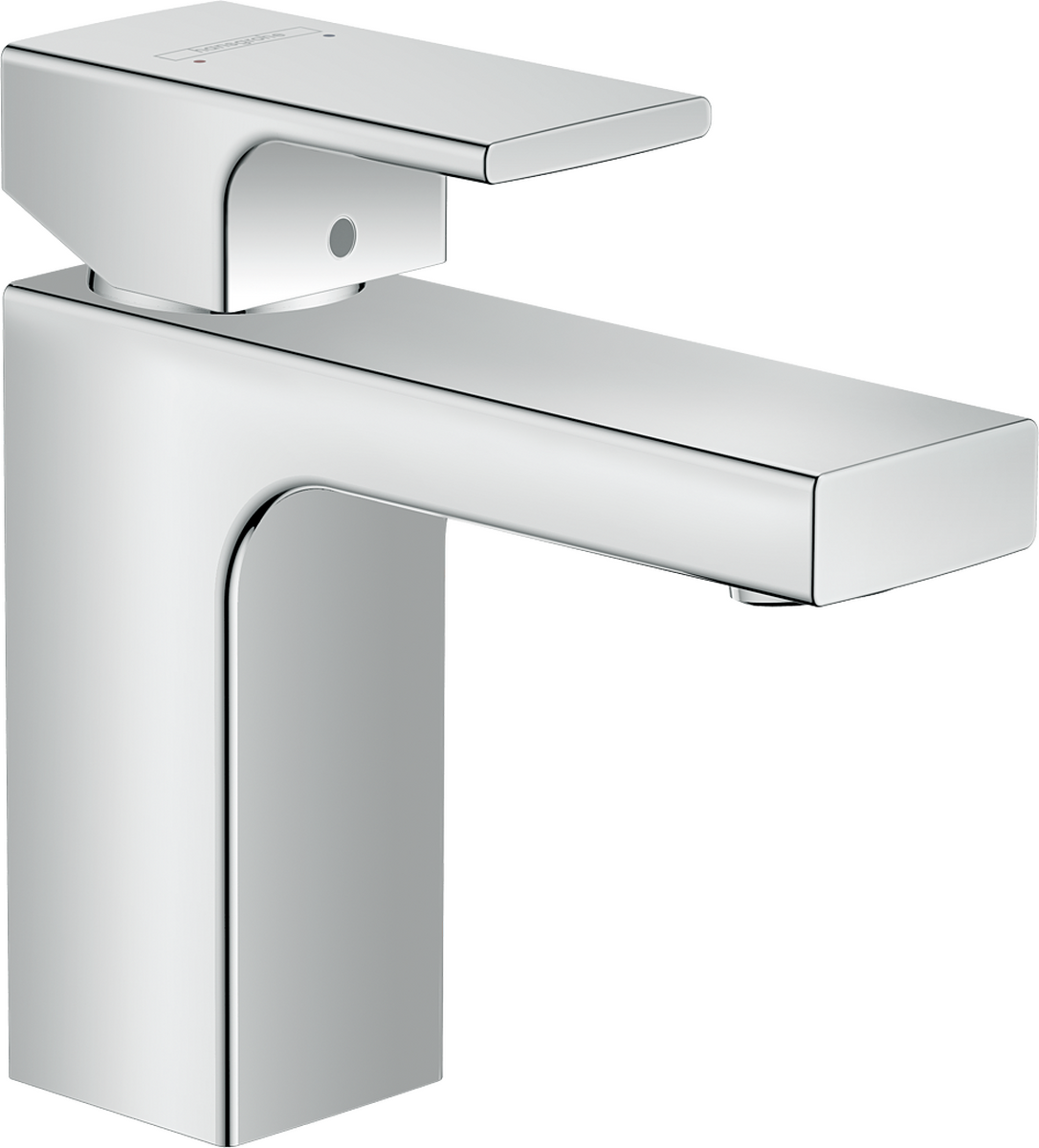 HANSGROHE Vernis Shape Einhebel-Waschtischmischer 100 mit isolierter Wasserführung und Zugstangen-Ablaufgarnitur #71561000 - Chrom