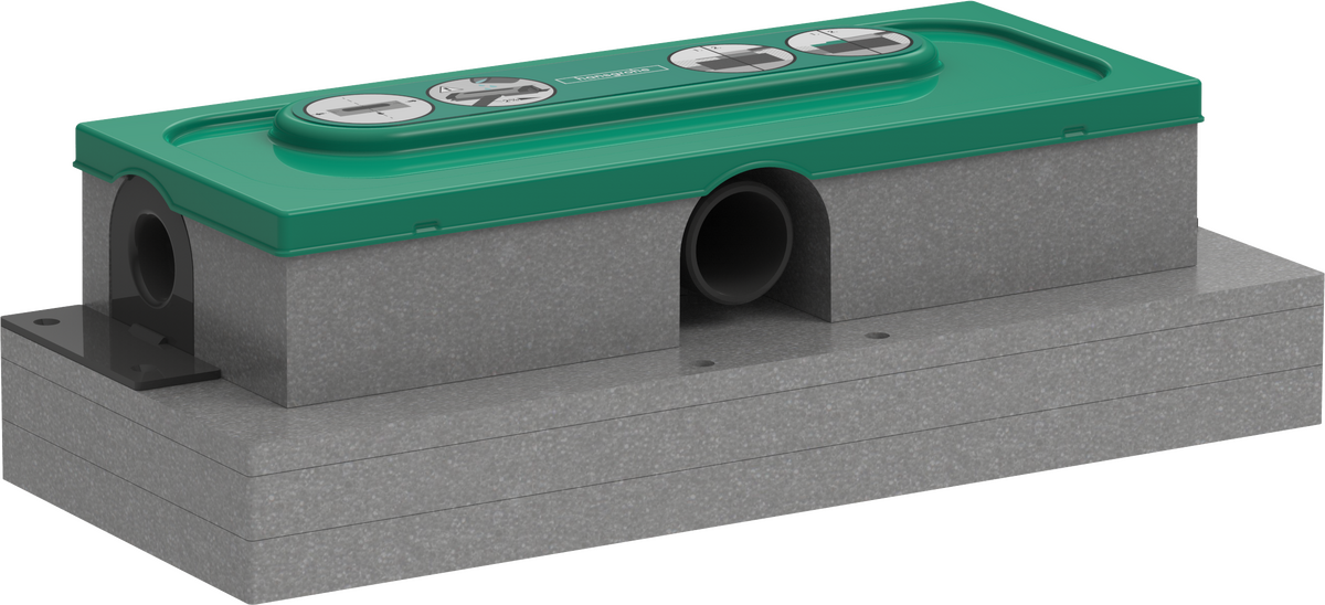 HANSGROHE uBox universal Grundkörper Duschrinnen Ablaufgehäuse für flache Installation #01000180