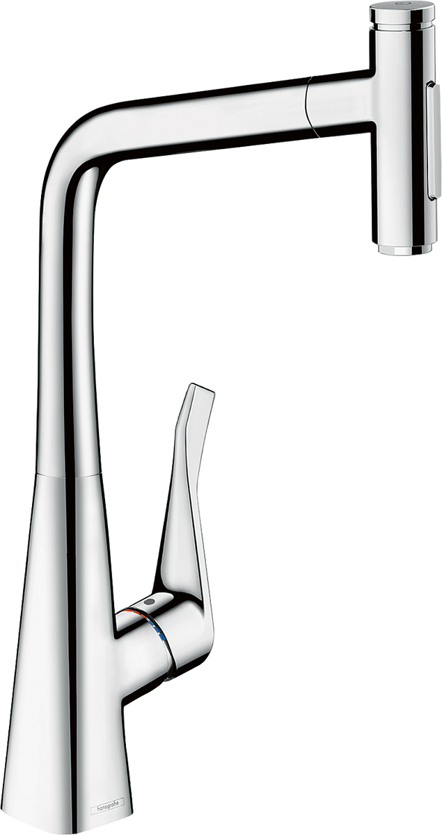 HANSGROHE Metris Select M71 Einhebel-Küchenmischer 320, Ausziehbrause, 2jet, sBox #73816000 - Chrom