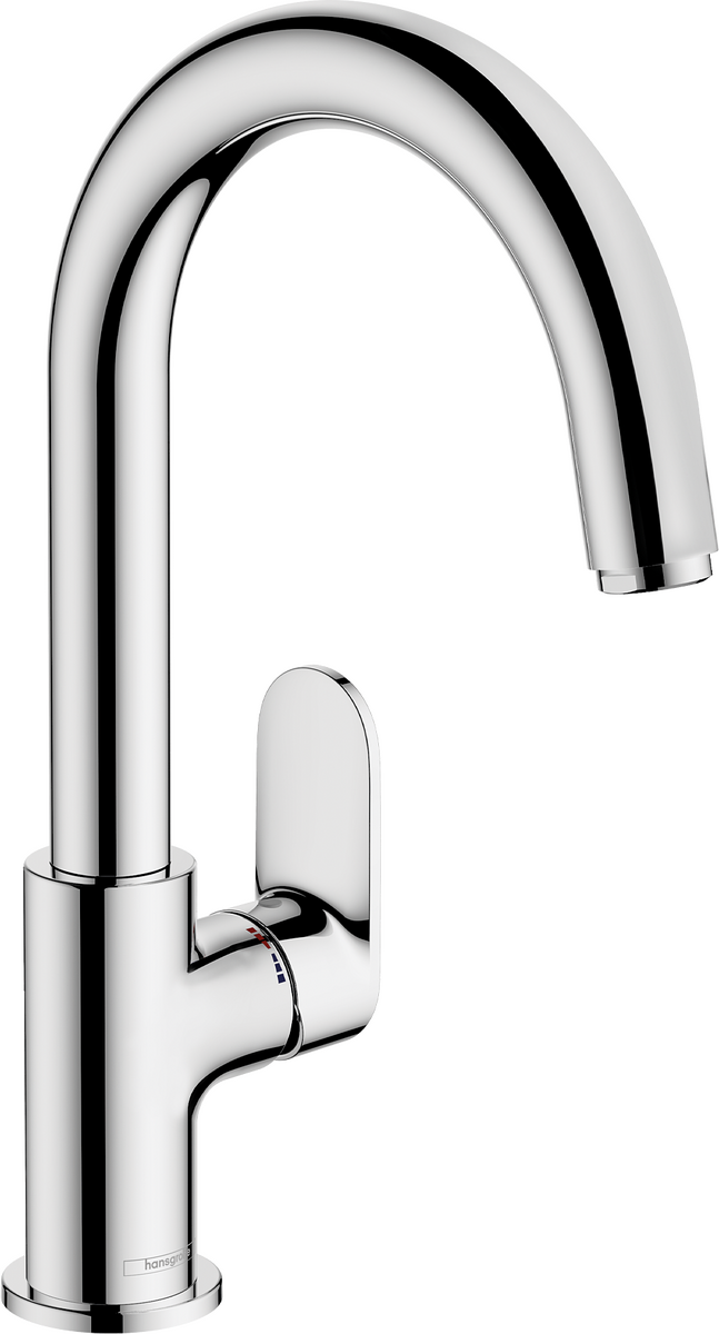 HANSGROHE Vernis Blend Einhebel-Waschtischmischer mit Schwenkauslauf und Zugstangen-Ablaufgarnitur #71554000 - Chrom