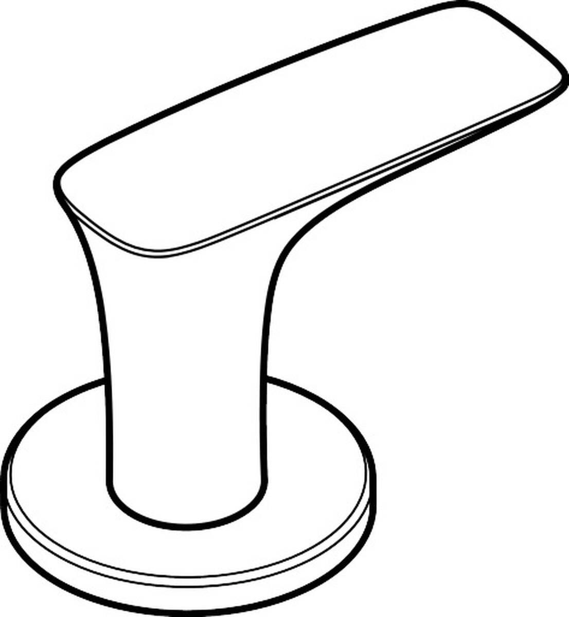 HANSGROHE Griff Kaltwasserseite #95271400 - Weiß/Chrom