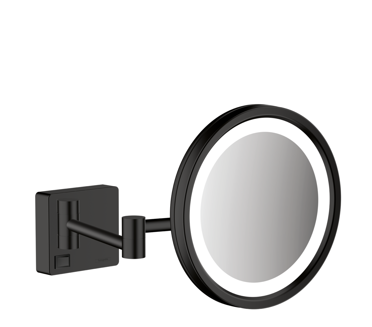 HANSGROHE AddStoris Rasierspiegel mit LED Leuchte #41790670 - Mattschwarz