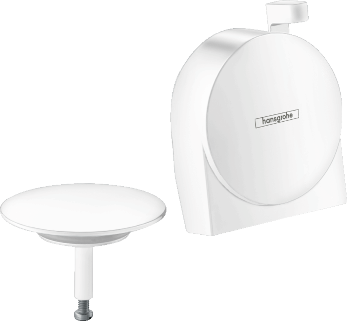HANSGROHE Exafill S Fertigset Wanneneinlauf, Ablauf- und Überlaufgarnitur #58117700 - Mattweiß
