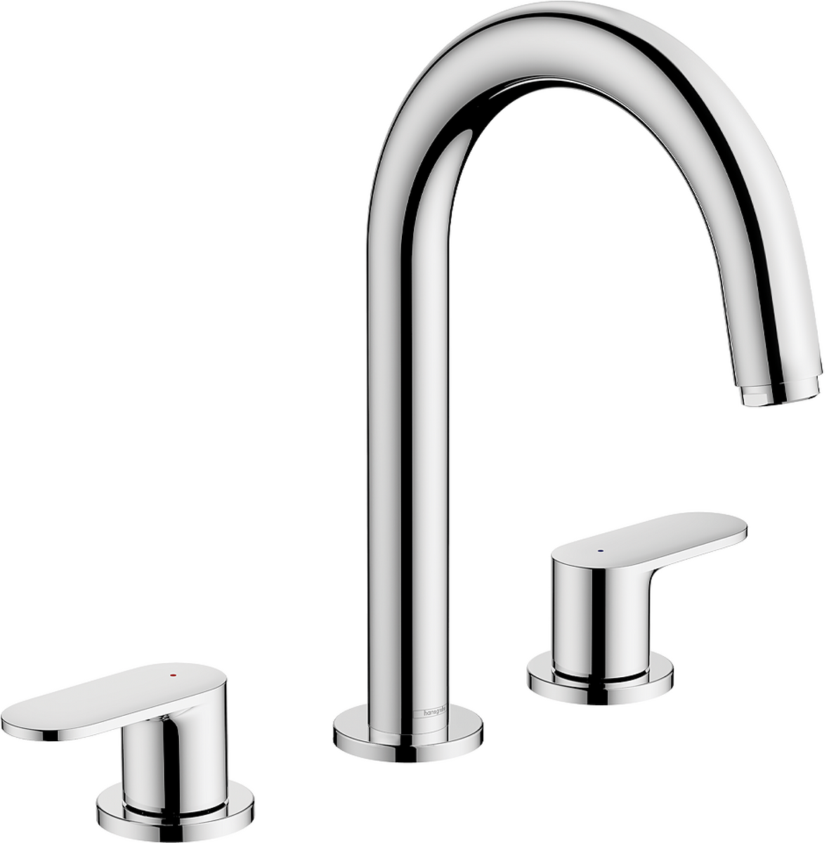 HANSGROHE Vernis Blend 3-Loch Waschtischarmatur mit Zugstangen-Ablaufgarnitur #71553000 - Chrom