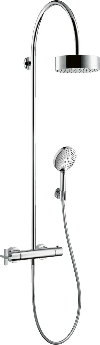 HANSGROHE AXOR Citterio Showerpipe mit Thermostat und Kopfbrause 180 1jet #39670000