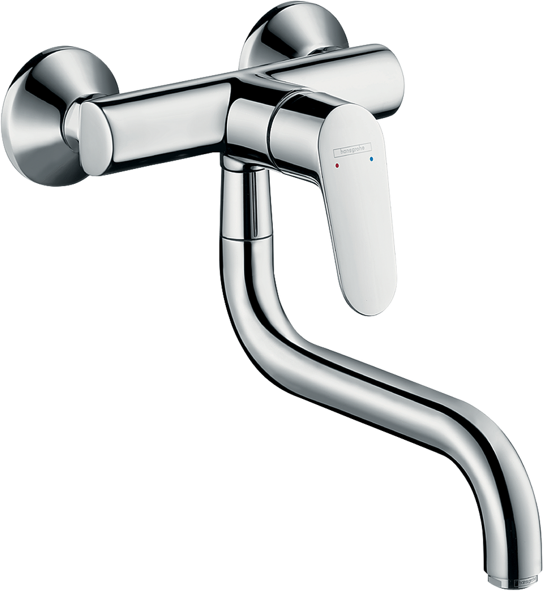 HANSGROHE Focus M41 Einhebel-Küchenmischer, Wandmontage Lowspout, 1jet #31825000 - Chrom
