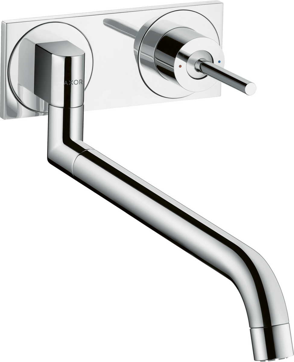 HANSGROHE AXOR Uno Einhebel-Küchenmischer Unterputz für Wandmontage #38815000 - Chrom