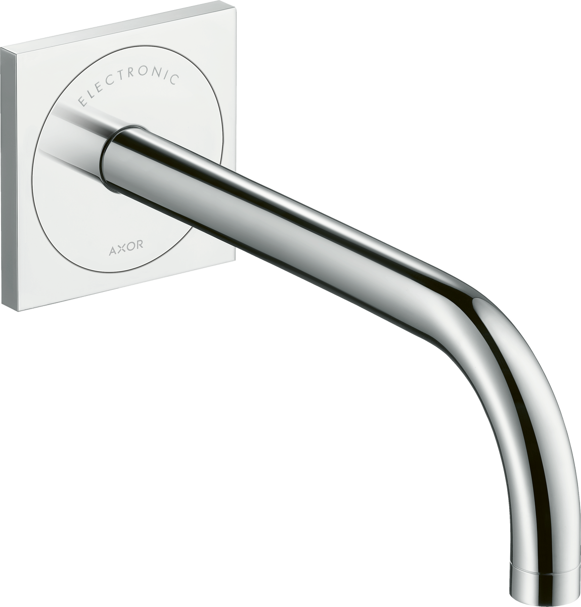 HANSGROHE AXOR Uno Elektronik-Waschtischmischer Unterputz für Wandmontage mit Auslauf 225 mm #38120000 - Chrom