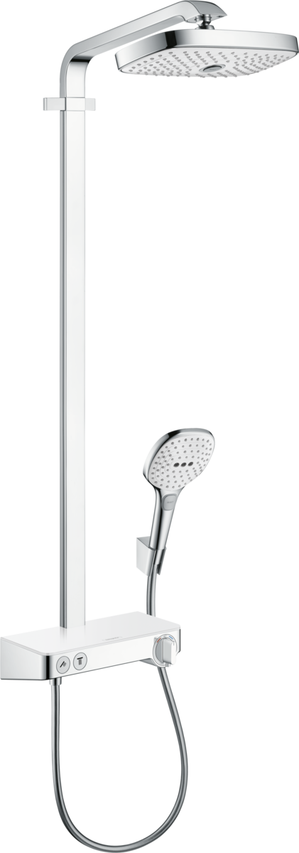 HANSGROHE Raindance Select E Showerpipe 300 2jet mit ShowerTablet Select 300 #27126400 - Weiß/Chrom