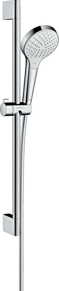 HANSGROHE Croma Select S Brauseset 110 Vario EcoSmart mit Brausestange 65 cm #26563400 - Weiß/Chrom