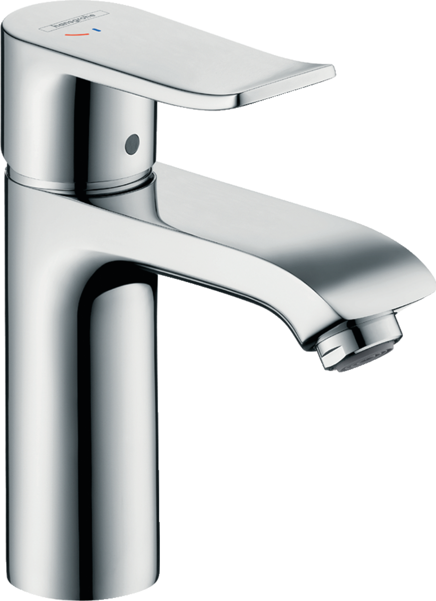 HANSGROHE Metris Einhebel-Waschtischmischer 110 CoolStart mit Zugstangen-Ablaufgarnitur #31121000 - Chrom