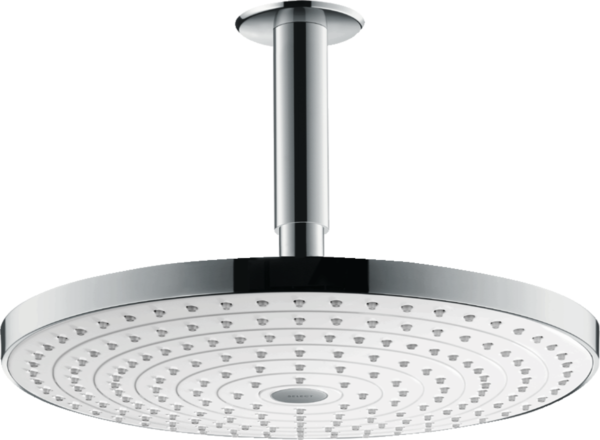 HANSGROHE Raindance Select S Kopfbrause 300 2jet mit Deckenanschluss #27337400 - Weiß/Chrom