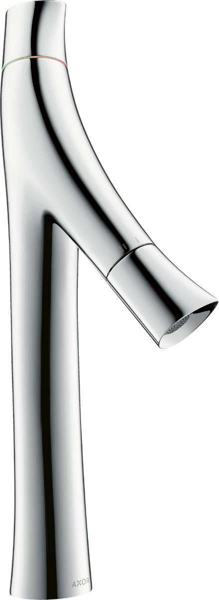 HANSGROHE AXOR Starck Organic 2-Griff Waschtischmischer 170 für Aufsatzwaschtische mit Ablaufgarnitur #12012000 - Chrom