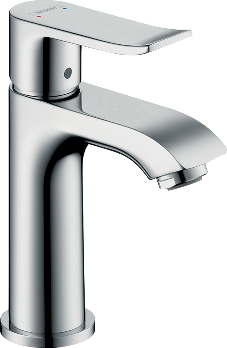 HANSGROHE Metris Einhebel-Waschtischmischer 100 für Handwaschbecken ohne Ablaufgarnitur #31186000 - Chrom