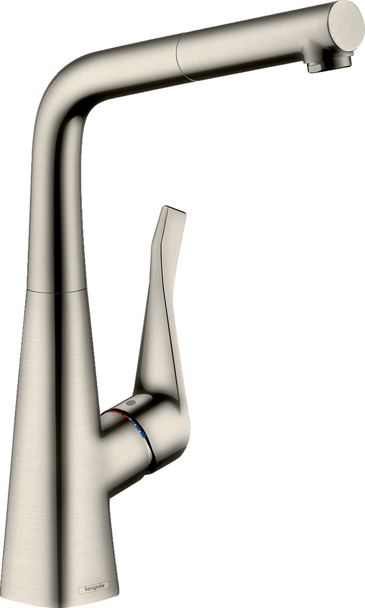 HANSGROHE Metris M71 Einhebel-Küchenmischer 320, Ausziehauslauf, 1jet, sBox #73812800
