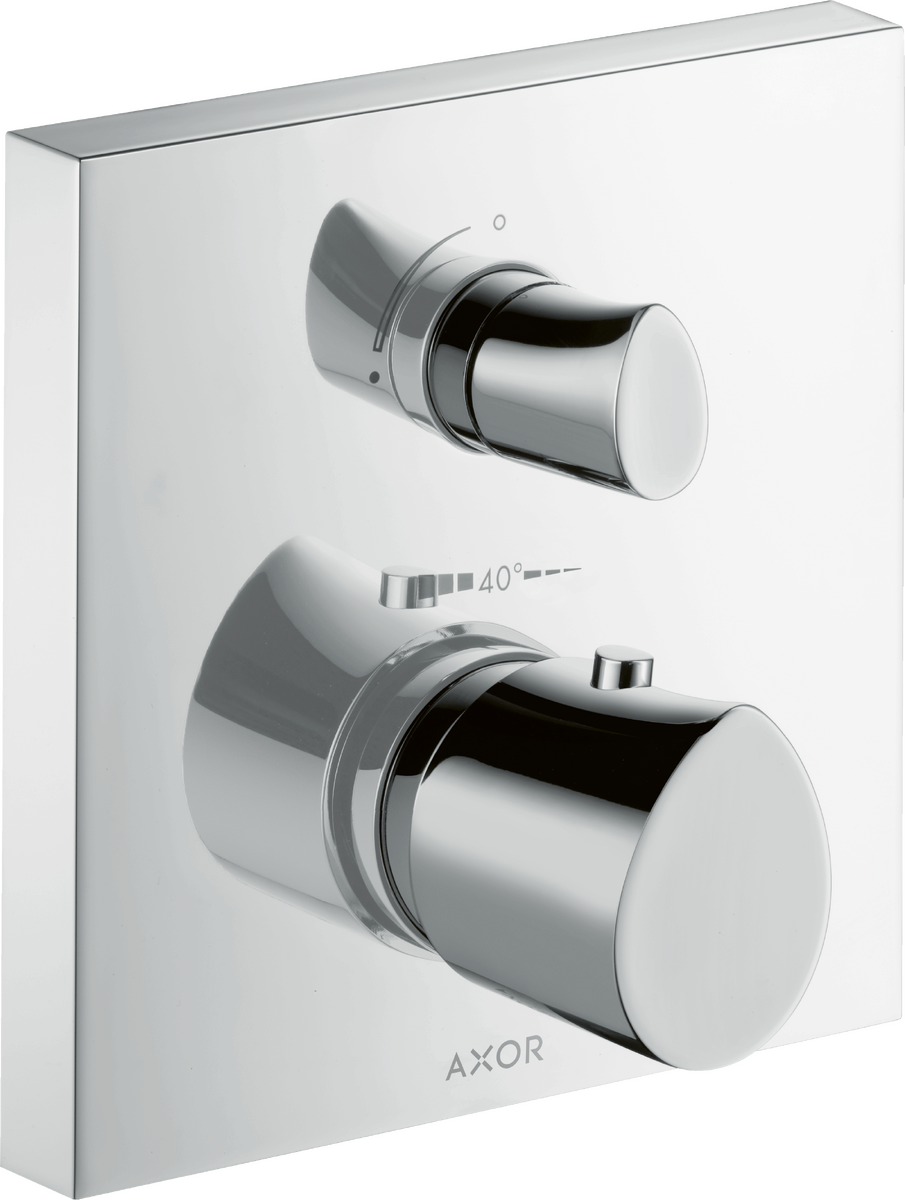 HANSGROHE AXOR Starck Organic Thermostat Unterputz mit Absperrventil #12715000 - Chrom