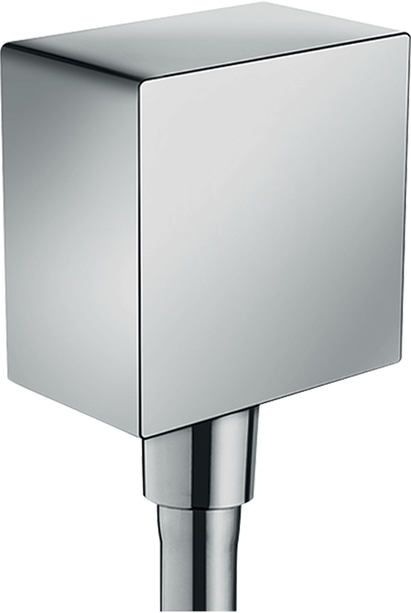 HANSGROHE FixFit Wandanschluss Square mit Rückflussverhinderer #26455000 - Chrom