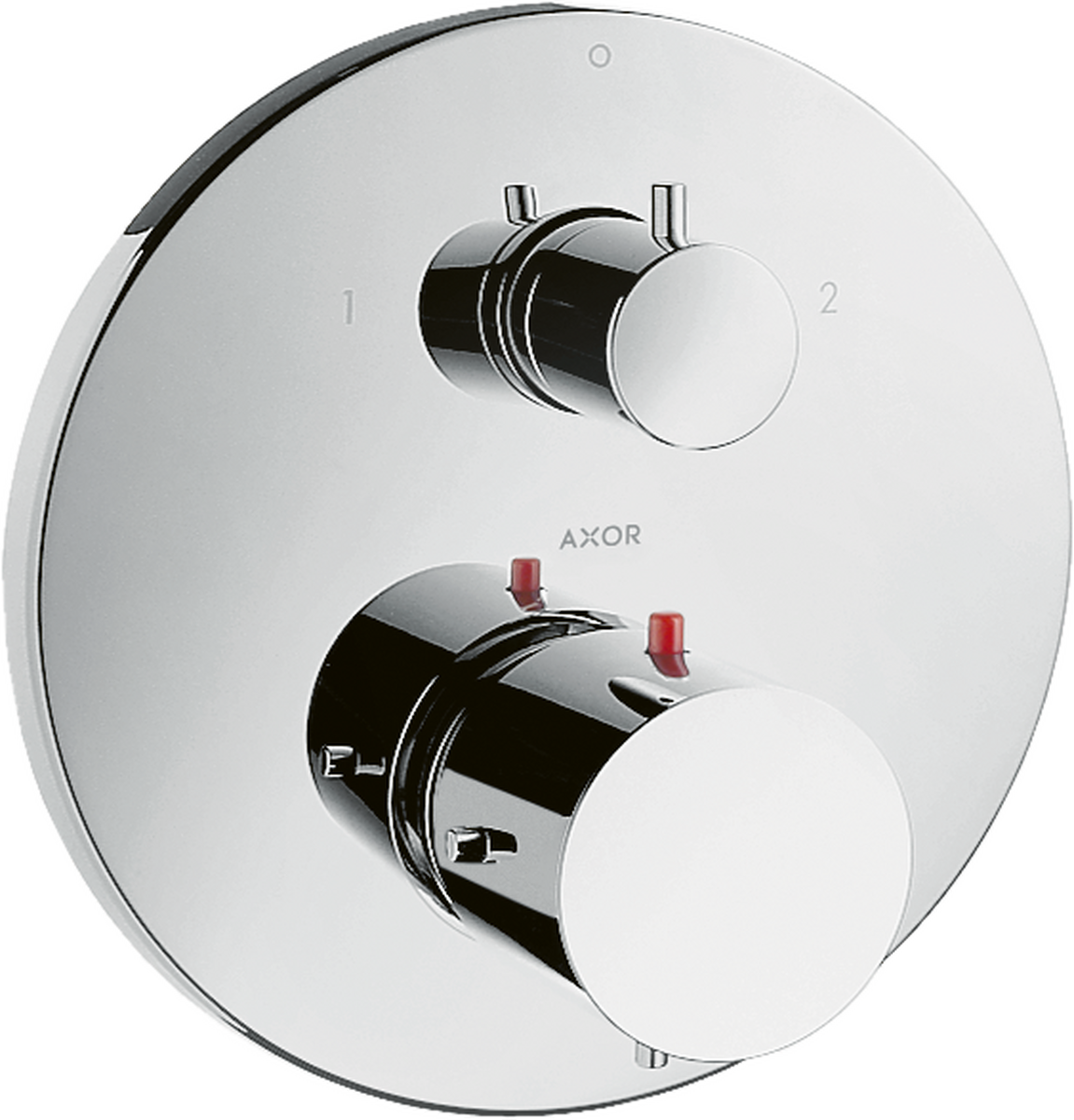 HANSGROHE AXOR Starck Thermostat Unterputz mit Ab- und Umstellventil #10720000 - Chrom