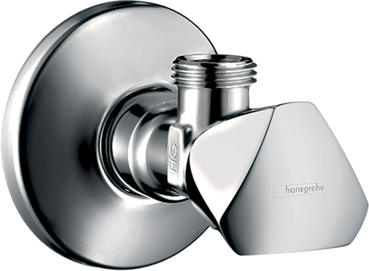 HANSGROHE Eckventil E Abgang G 3/8, Sterngriff #13902000 - Chrom