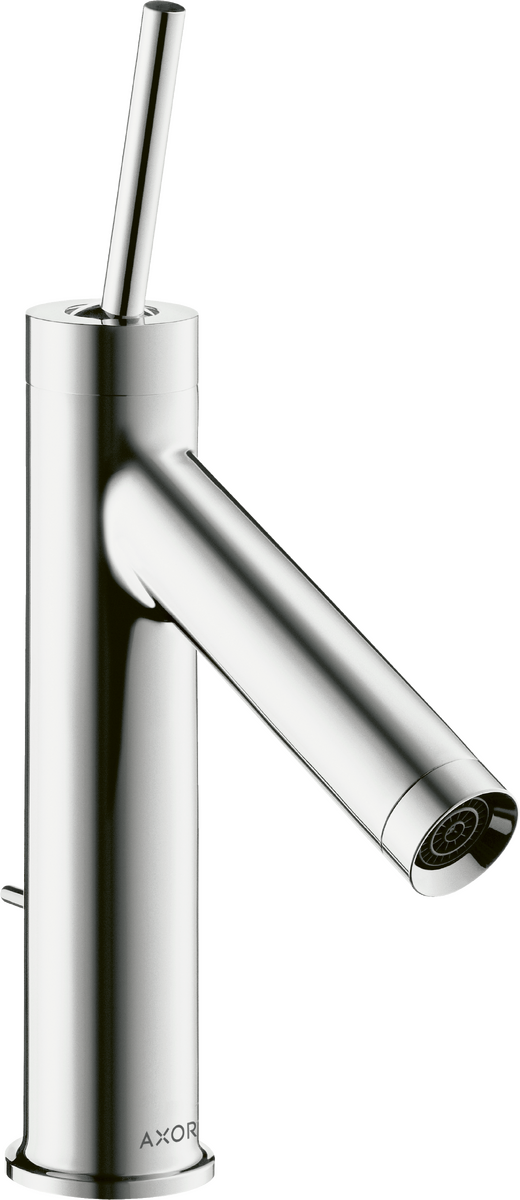 HANSGROHE AXOR Starck Einhebel-Waschtischmischer 90 mit Pingriff und Zugstangen-Ablaufgarnitur #10111000 - Chrom