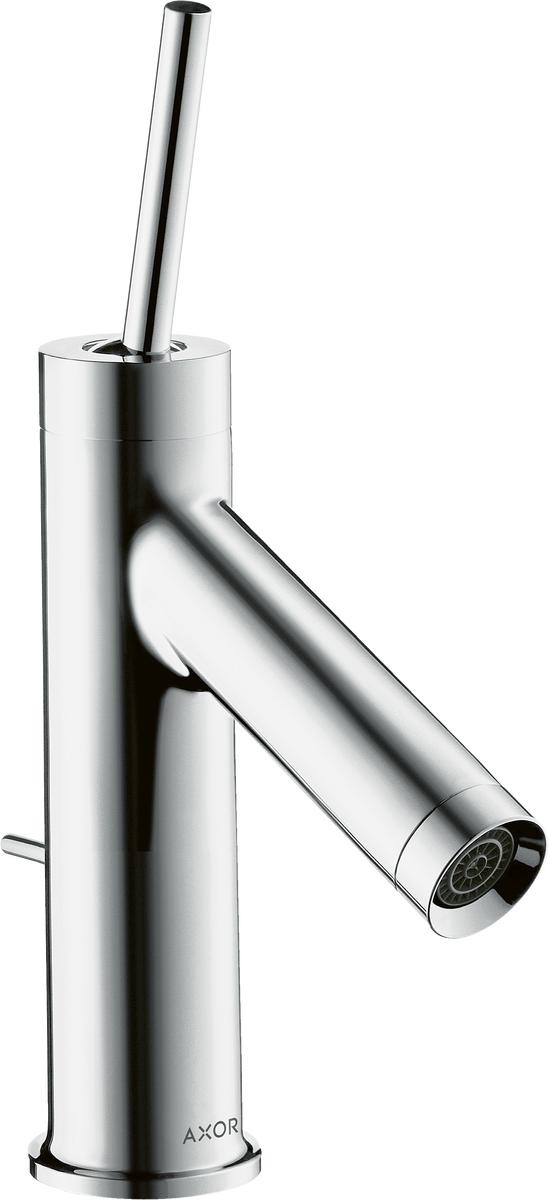 HANSGROHE AXOR Starck Einhebel-Waschtischmischer 70 mit Pingriff für Handwaschbecken mit Zugstangen-Ablaufgarnitur #10116000 - Chrom