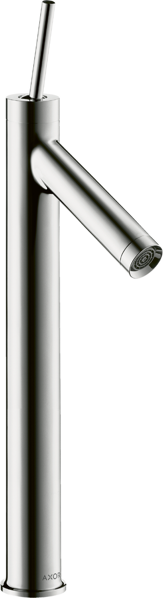 HANSGROHE AXOR Starck Einhebel-Waschtischmischer 250 mit Pingriff für Aufsatzwaschtische mit Ablaufgarnitur #10129000 - Chrom