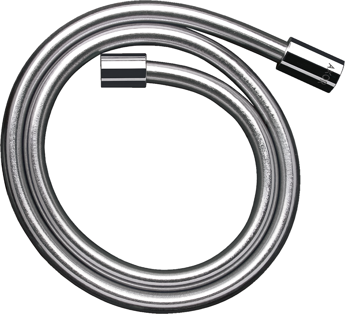 HANSGROHE AXOR Starck Metalleffekt Brauseschlauch 1,25 m mit zylindrischen Muttern #28282000 - Chrom