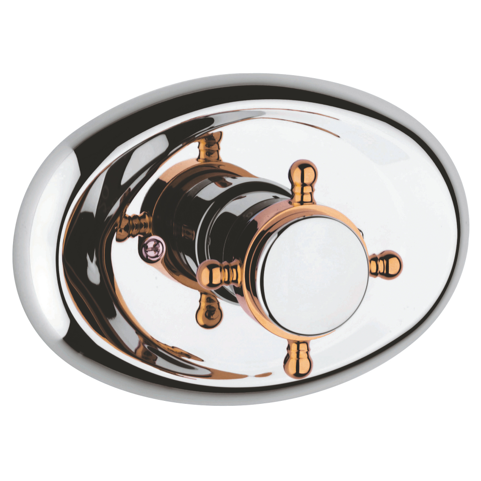 GROHE Sinfonia Thermostat-Zentralbatterie #19030IG0 - chrom/gold