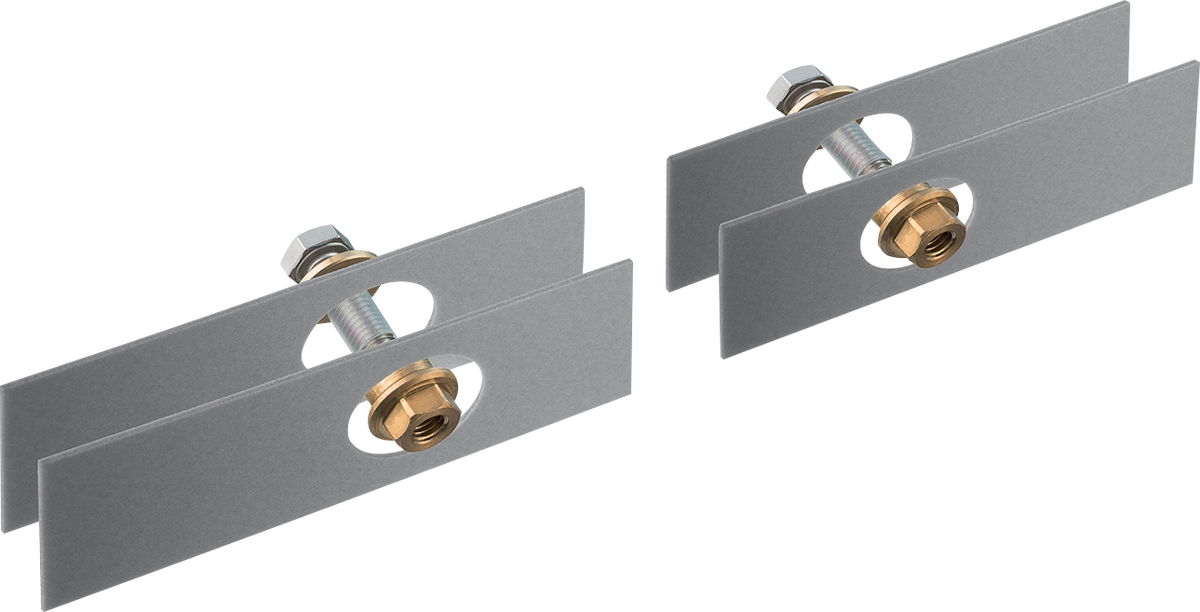 HANSGROHE AXOR Universal Softsquare Befestigungssatz für zweiseitige Glasmontage 42841000