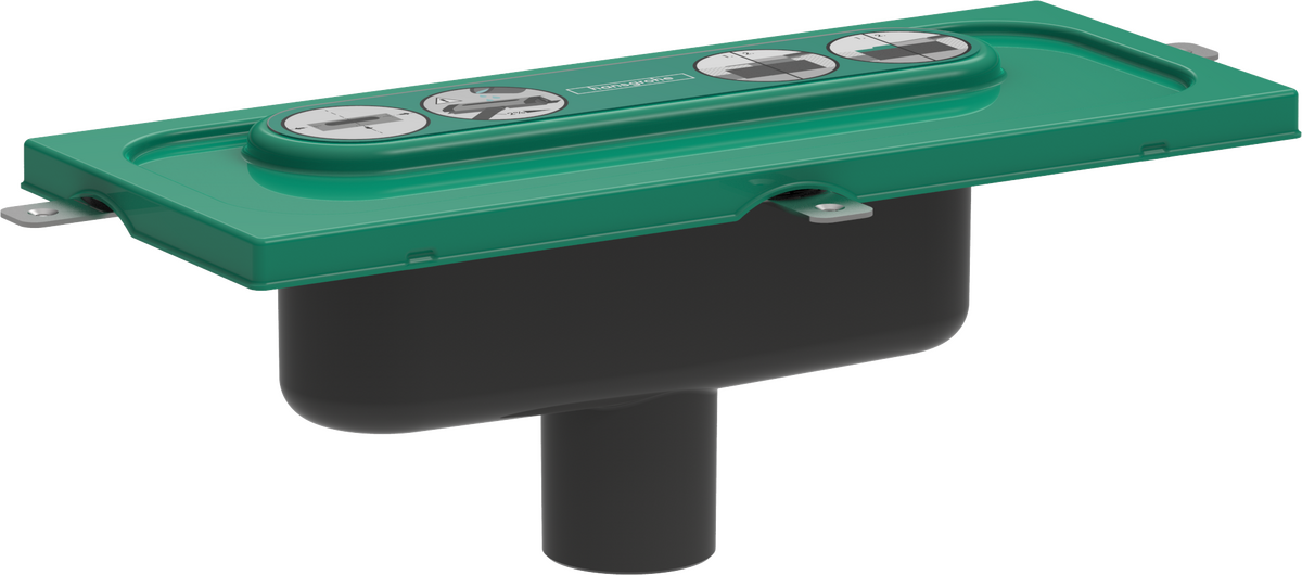 HANSGROHE uBox universal Grundkörper Duschrinnen Ablaufgehäuse für vertikale Installation #01002180