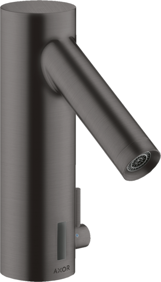 HANSGROHE AXOR Starck Elektronik-Waschtischmischer mit Temperaturregulierung Batteriebetrieb #10101340 - Brushed Black Chrome