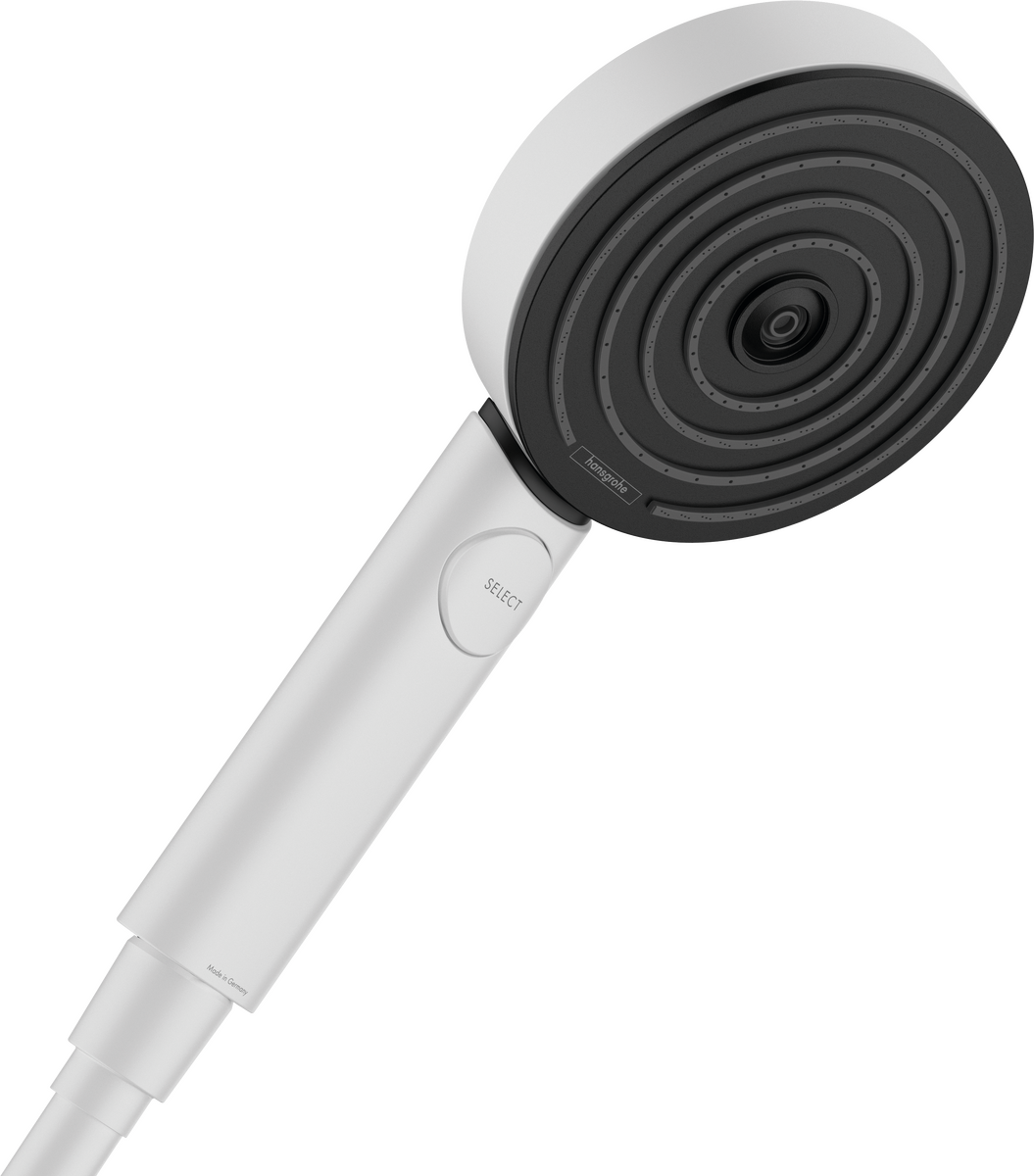 HANSGROHE Pulsify Select S Handbrause 105 3jet Relaxation EcoSmart Mattweiß 24111700