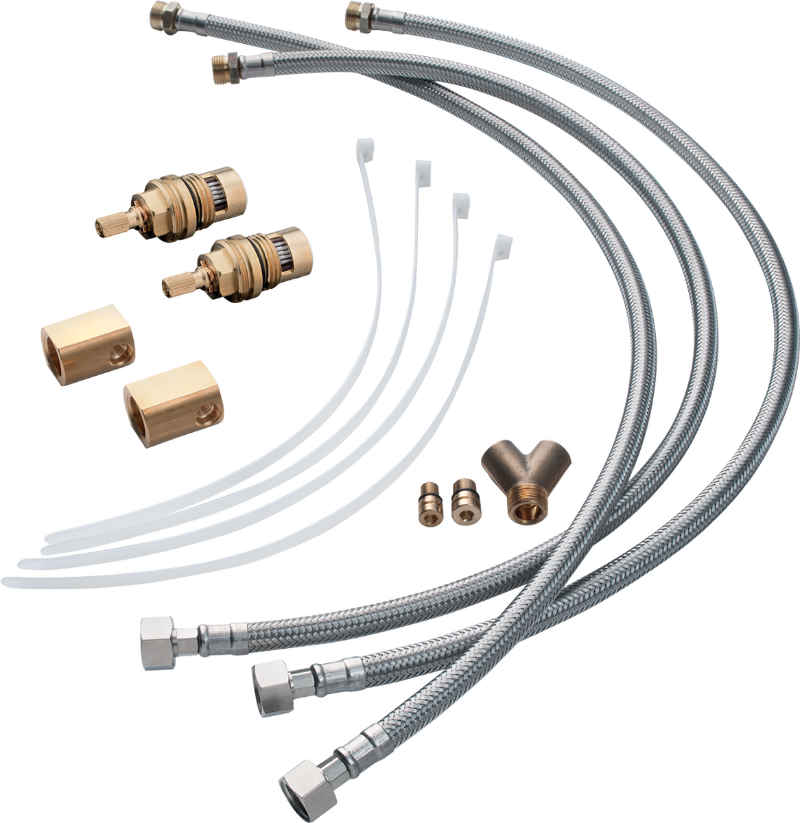 HANSGROHE Schlauchverlängerungsset für 3-Loch Waschtischarmaturen 38959000
