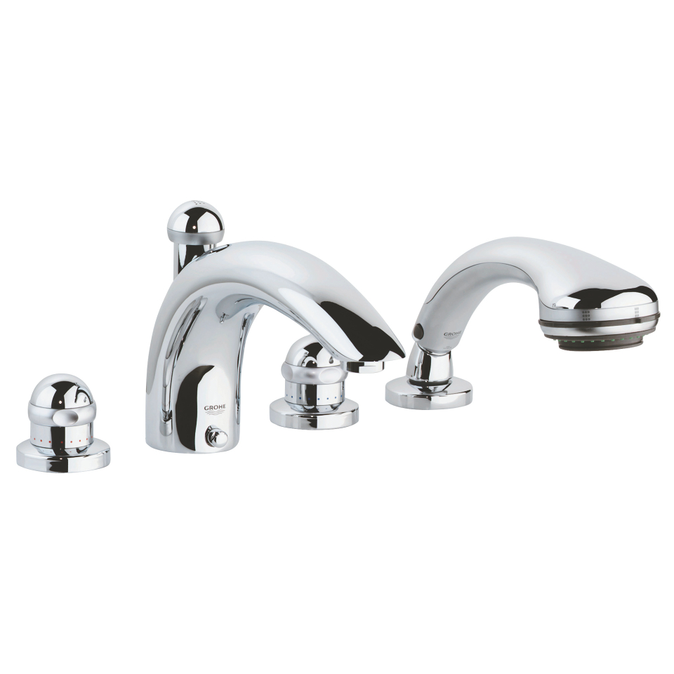 GROHE Sentosa 4-Loch Thermostat-Wannen- Kombination, 3/4″ #25551000 - chrom