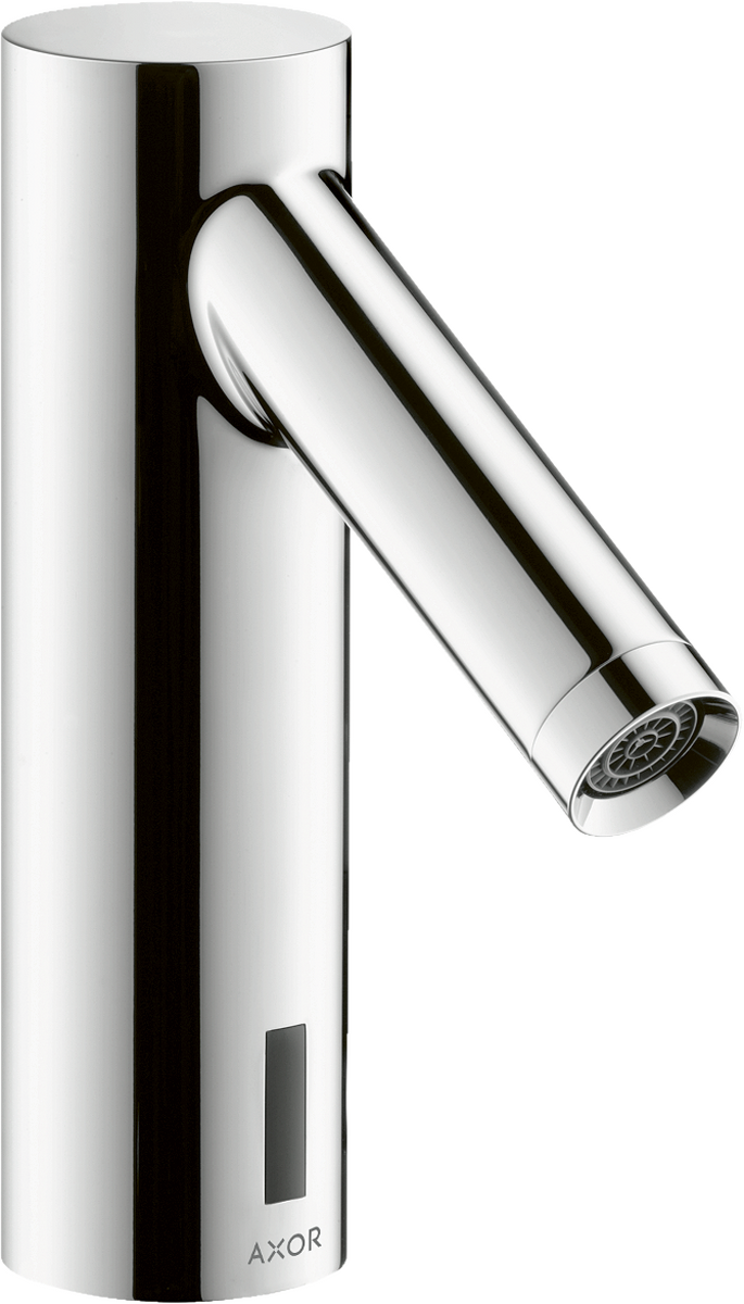 HANSGROHE AXOR Starck Elektronik-Waschtischmischer mit Temperaturvoreinstellung Batteriebetrieb #10106000 - Chrom