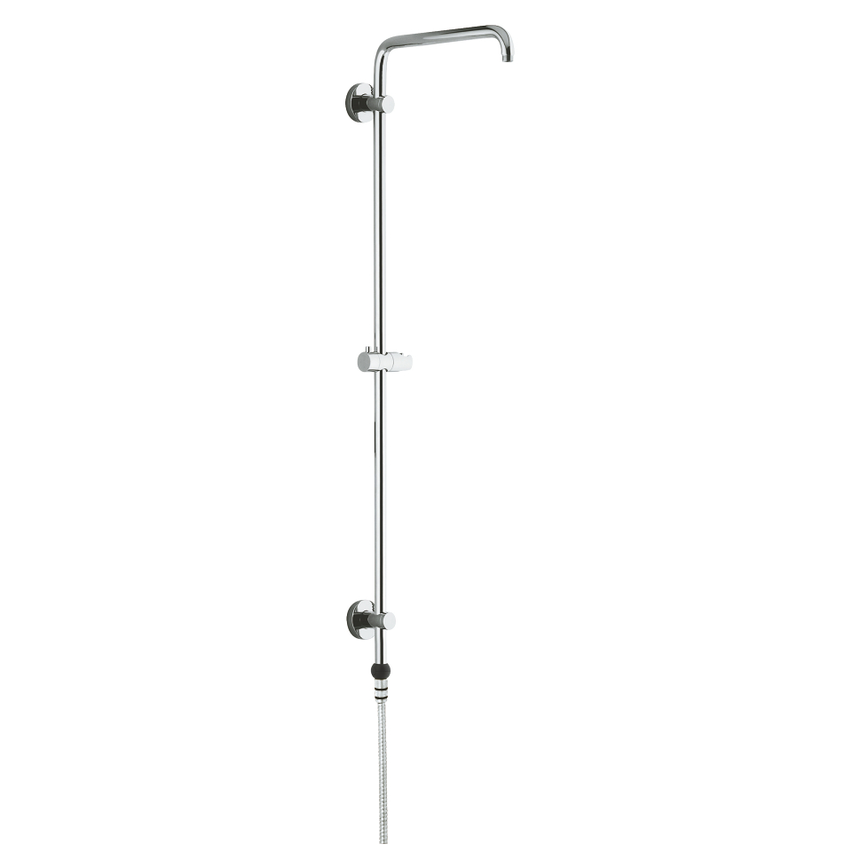 GROHE Rainshower System 190 Duschsystem mit Grohclick für die Wandmontage ohne Armatur, Kopf- und Handbrause #27031000 - chrom