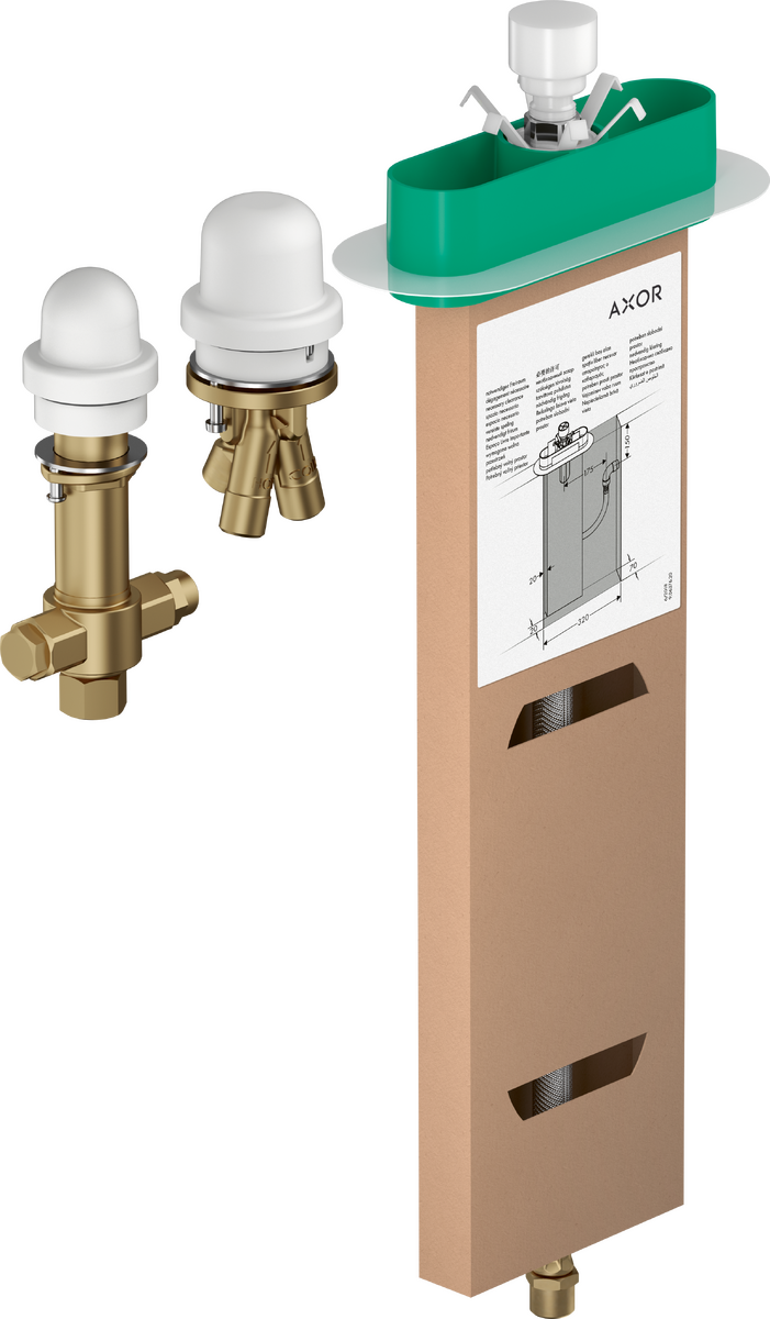 HANSGROHE Grundkörper für 3-Loch Einhebel-Wannenrandmischer #15487180