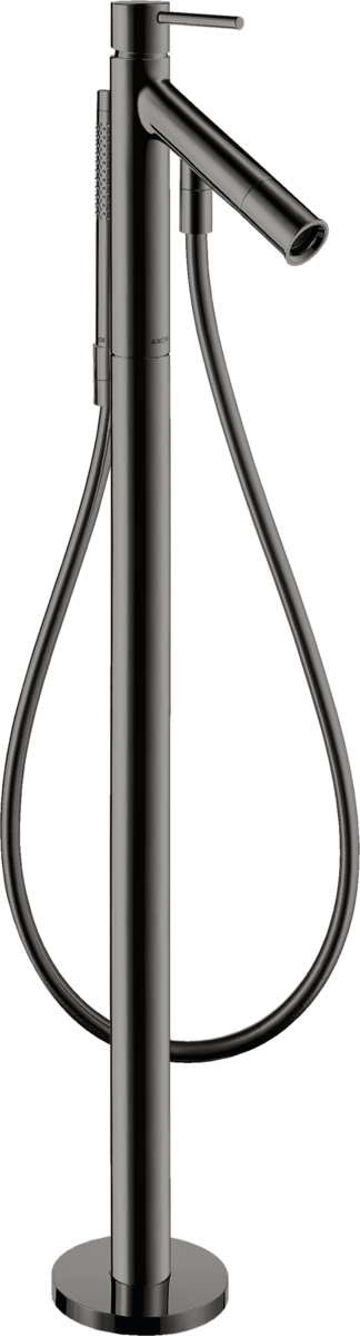 HANSGROHE AXOR Starck Einhebel-Wannenmischer bodenstehend mit Pingriff #10456330 - Polished Black Chrome